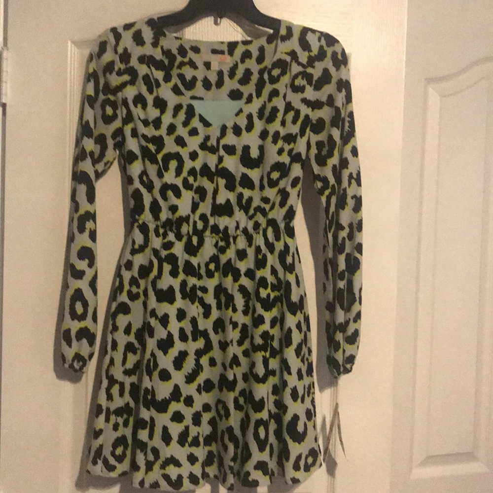 Junior Leppard print dress